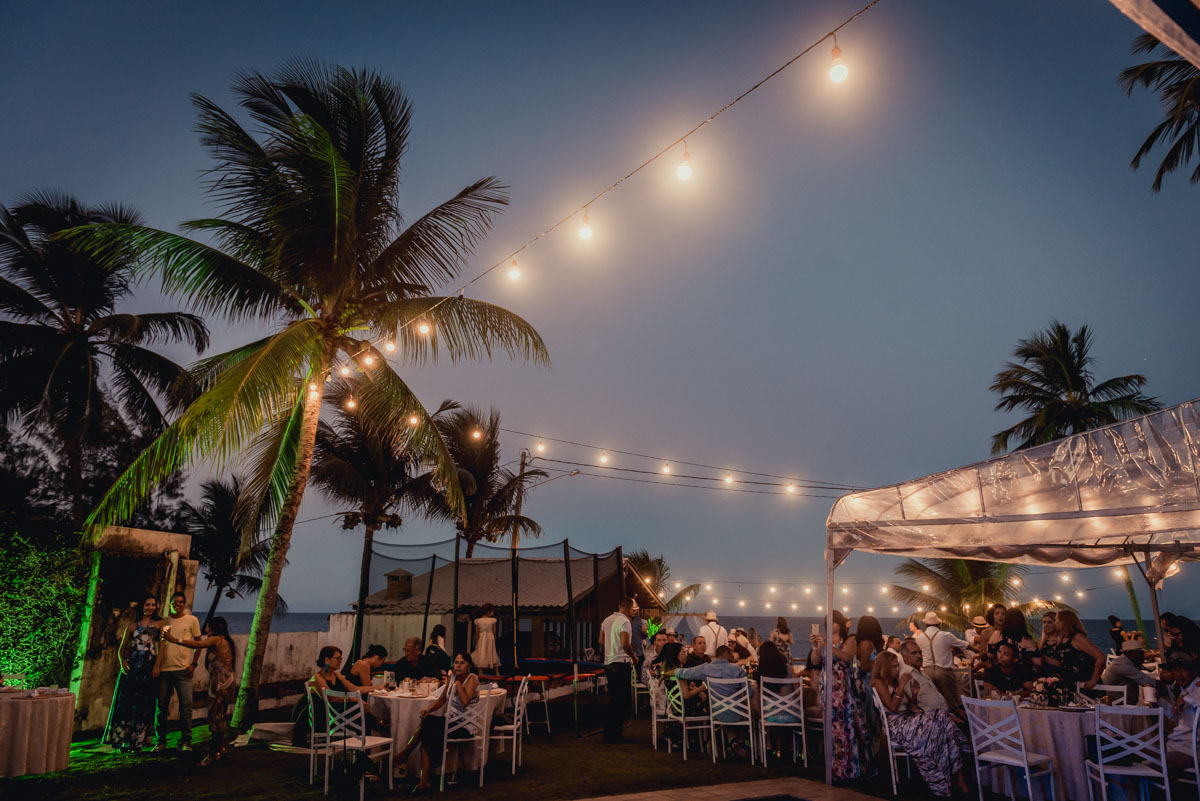 melhor iluminação para casamento