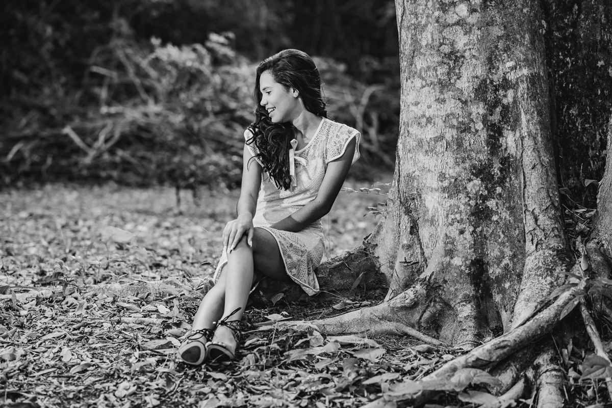 fotografia de book em preto e branco