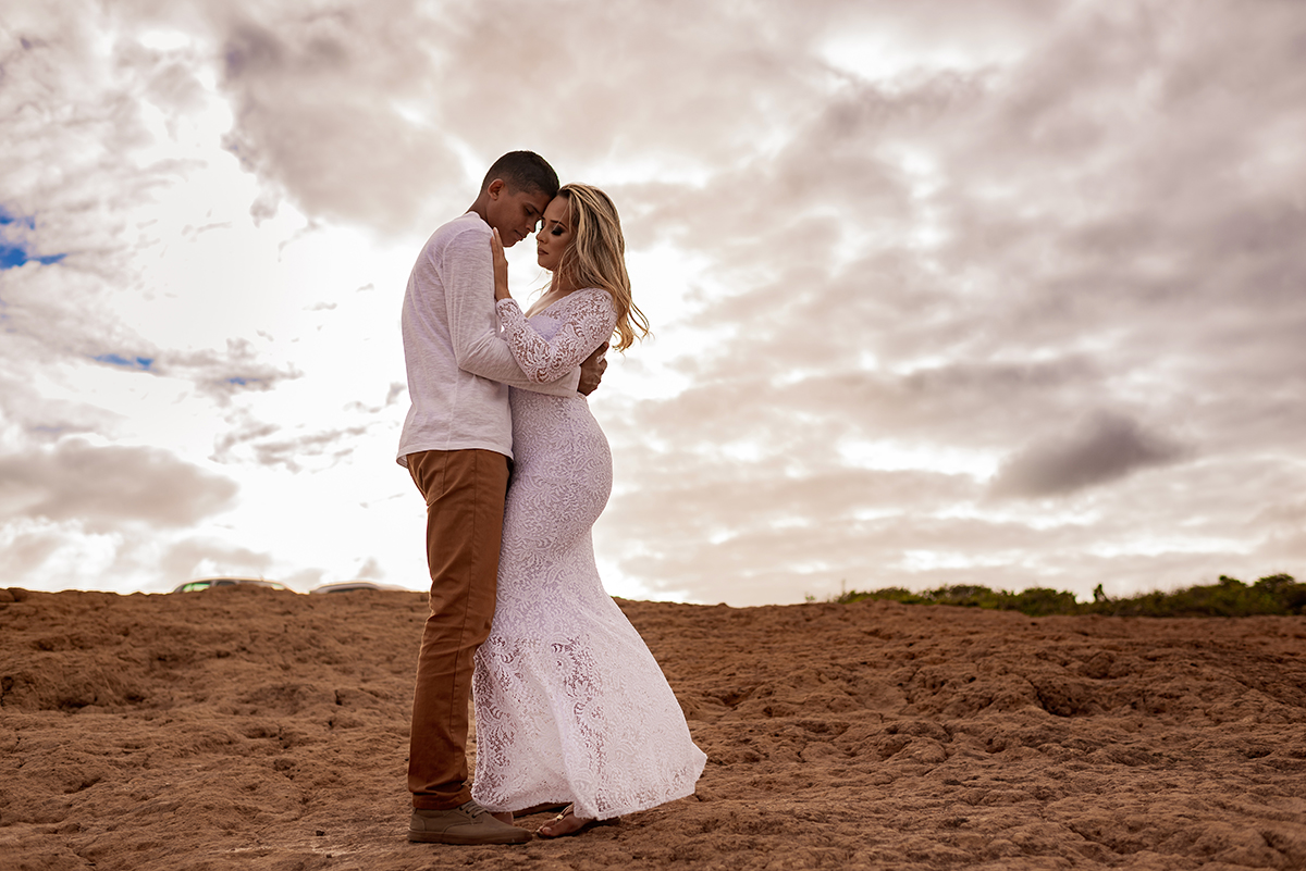 Ensaio Romântico dos Noivos Nayara e Jeferson. Litoral Sul Paraíba Brasil