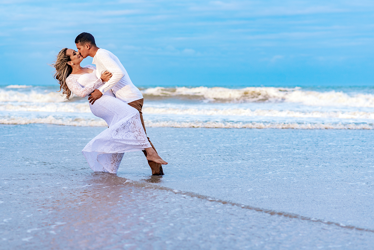 Ensaio Romântico dos Noivos Nayara e Jeferson. Litoral Sul Paraíba Brasil