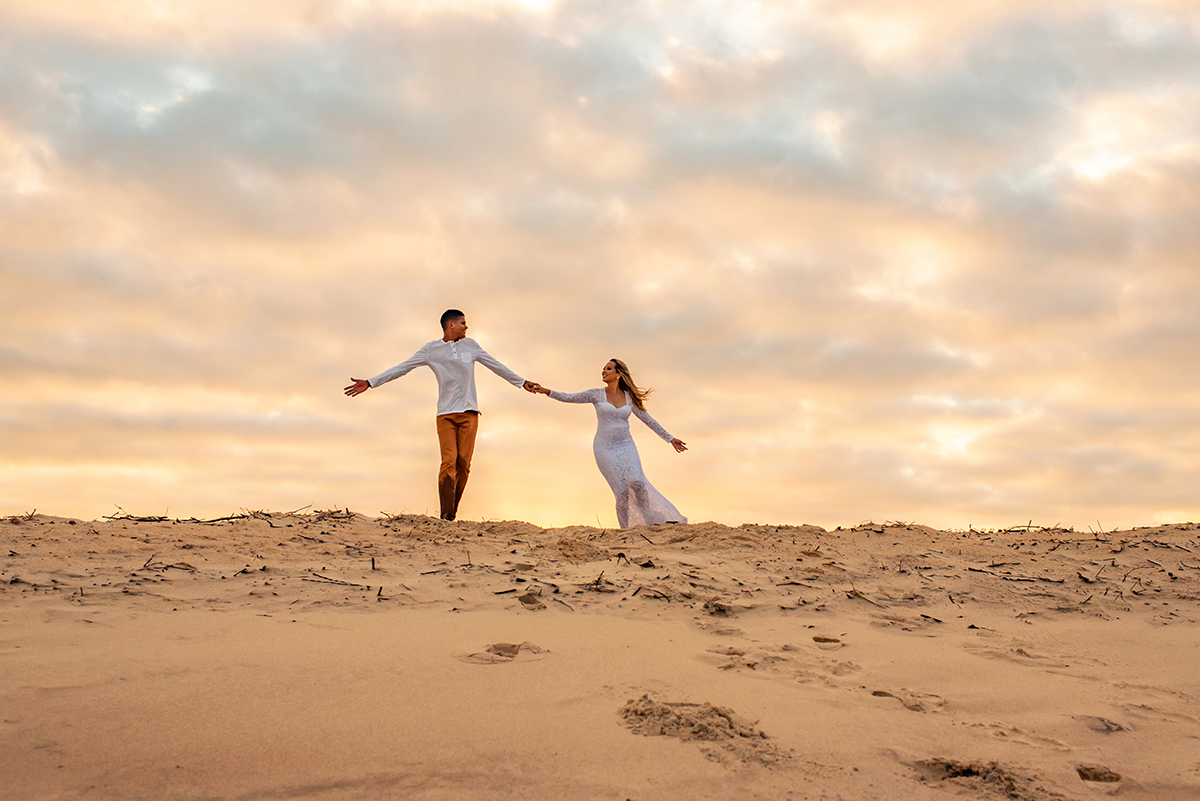 Ensaio Romântico dos Noivos Nayara e Jeferson. Litoral Sul Paraíba Brasil