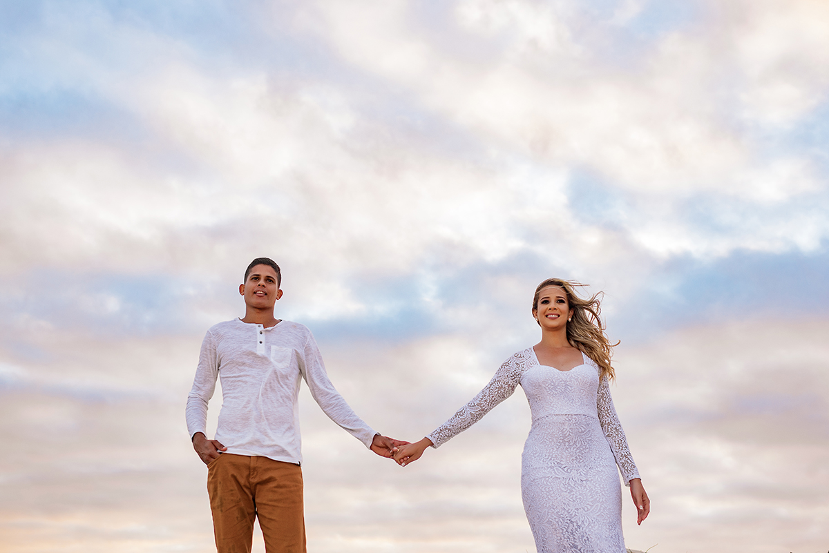 Ensaio Romântico dos Noivos Nayara e Jeferson. Litoral Sul Paraíba Brasil