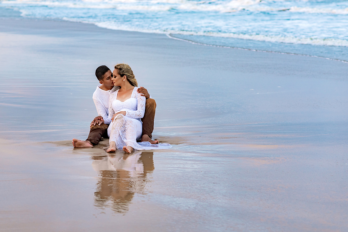 Ensaio Romântico dos Noivos Nayara e Jeferson. Litoral Sul Paraíba Brasil