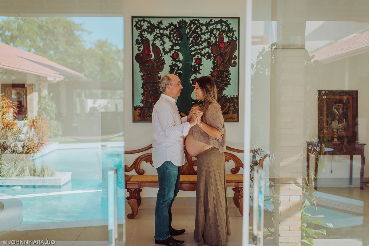 ensaio gestante recepção