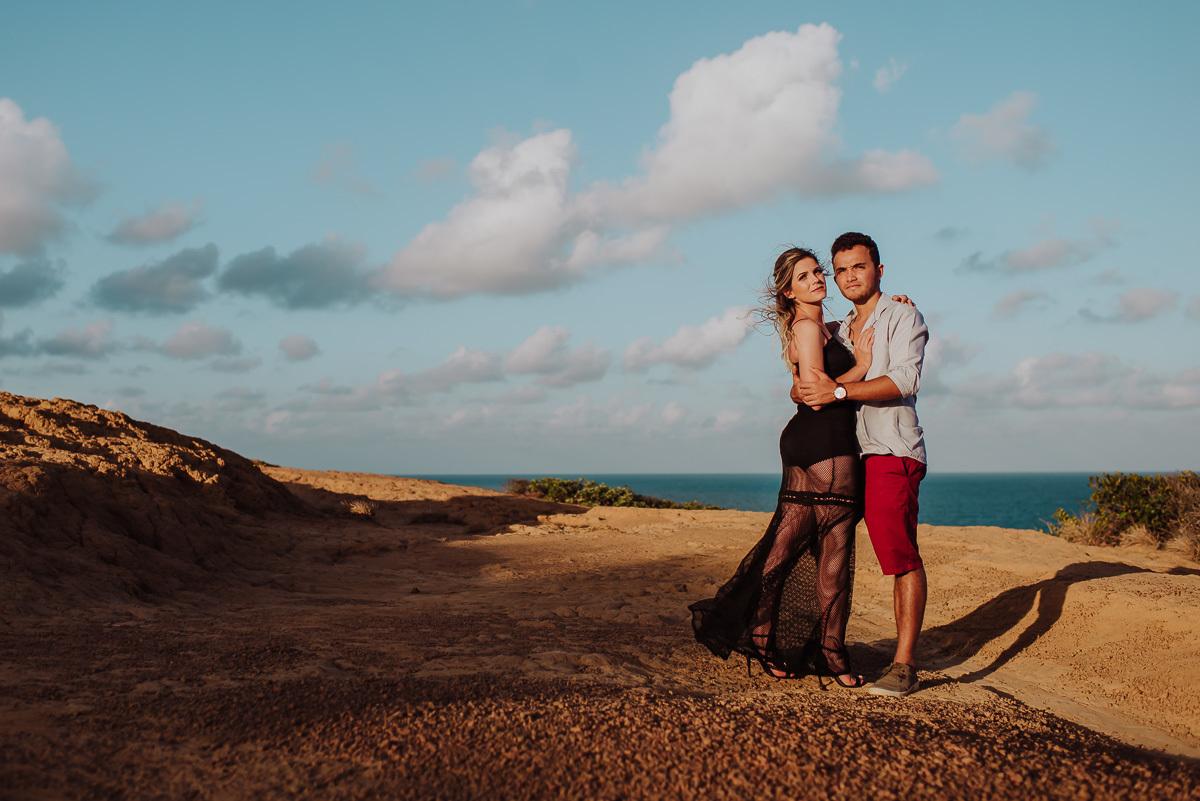Ensaio de noivado no mirante de Barra de Gramame Sul PB