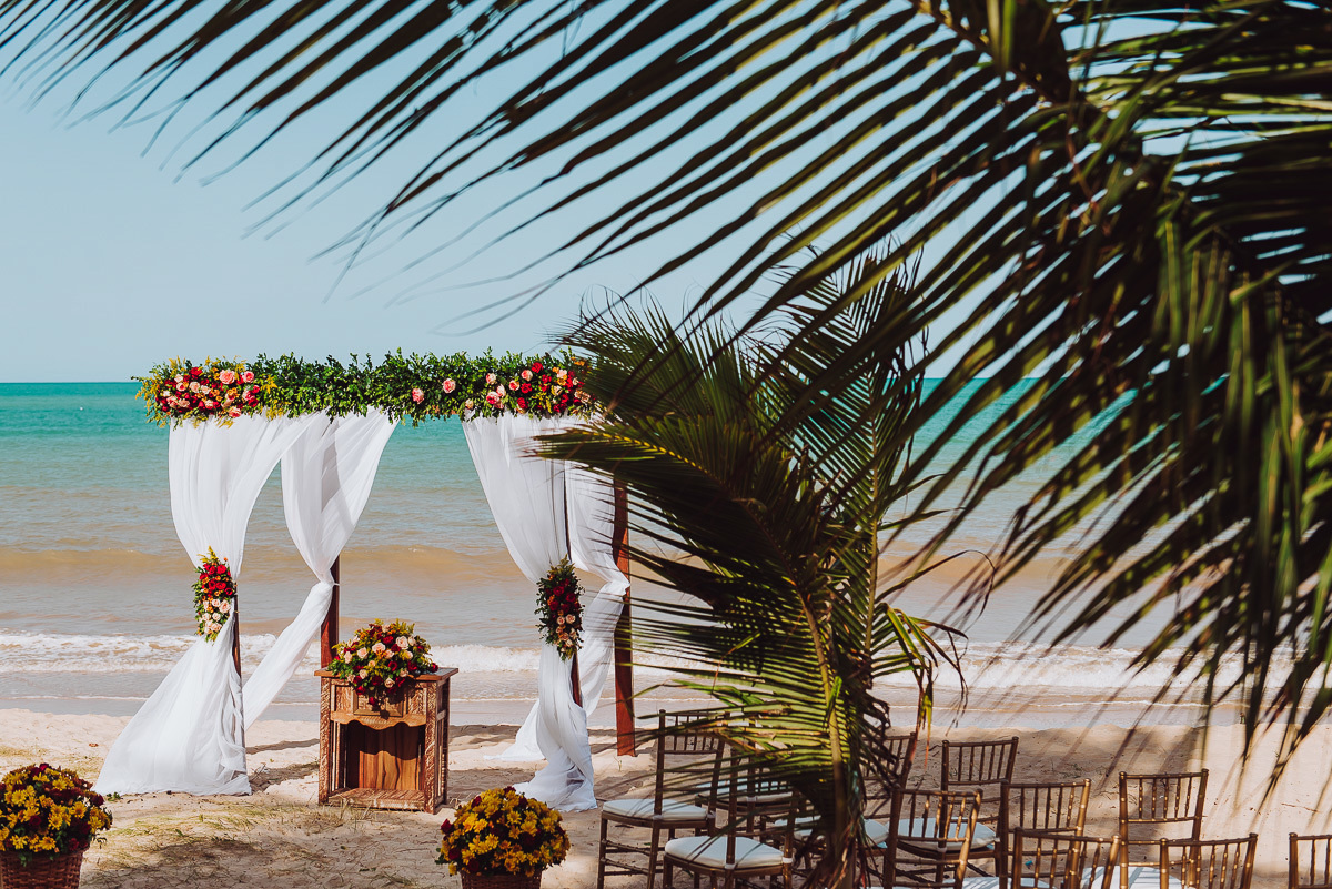Decoração de Casamento na praia de Cabo Branco em João Pessoa Pb