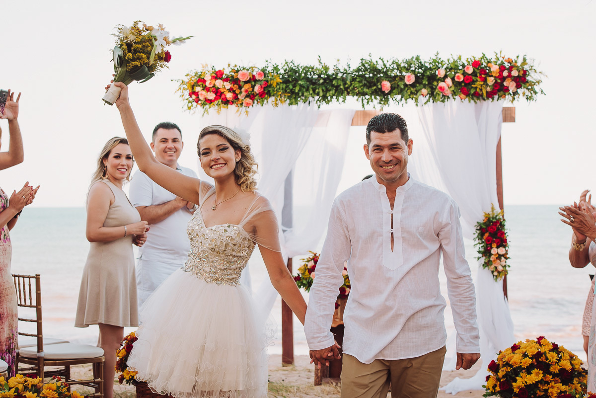 Noiva Camylla comemora um dos momentos mais feliz de sua vida