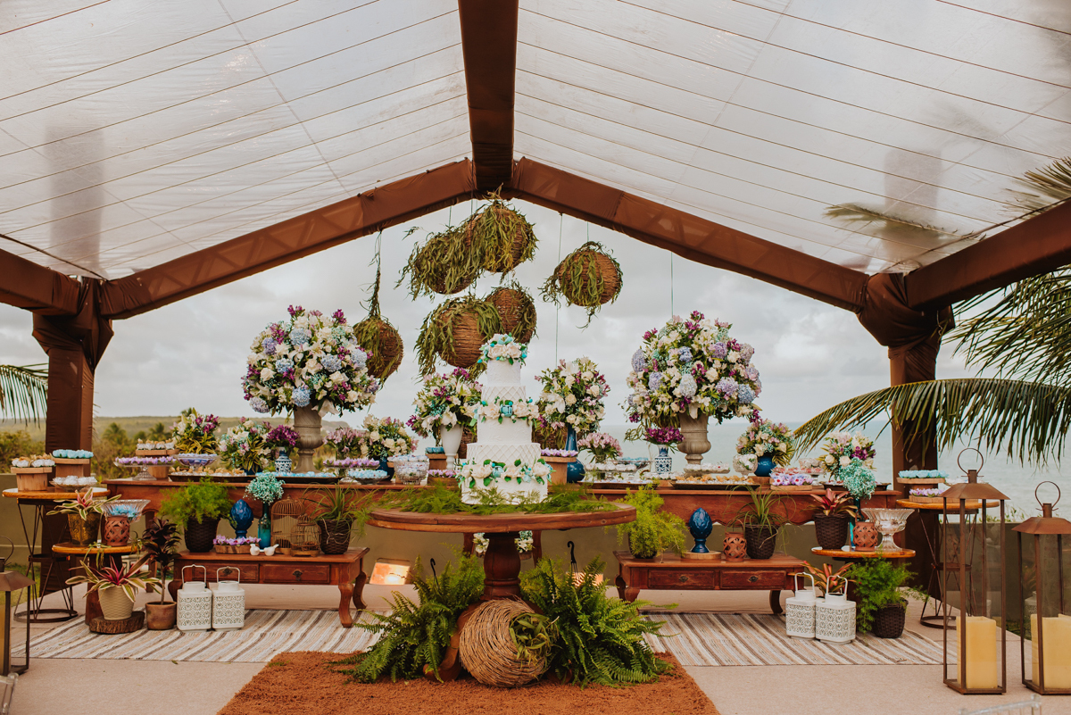 Decoração Rustica de Casamento na Praia