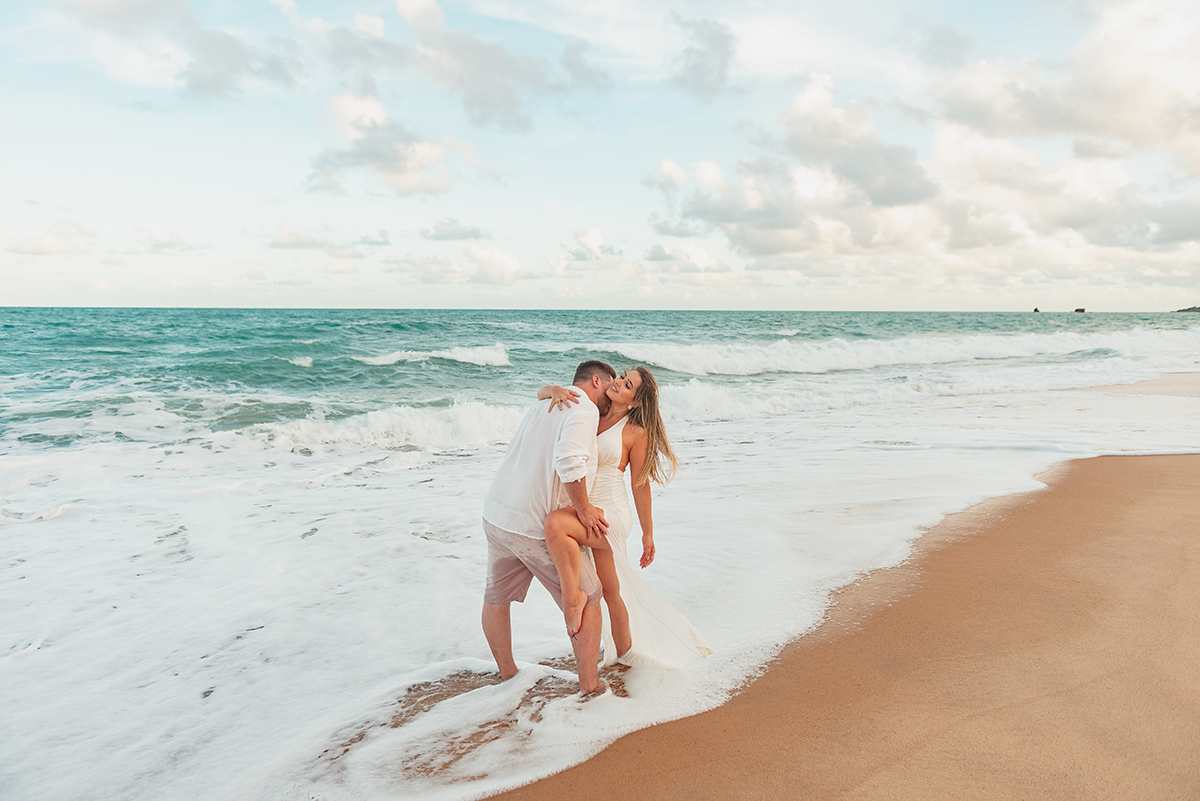 Ensaio Romântico na Praia