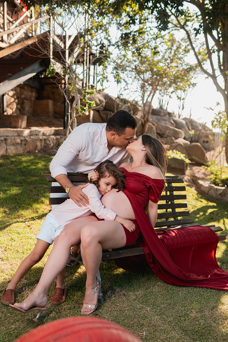 Ensaio gestante na praça do monte das gameleiras