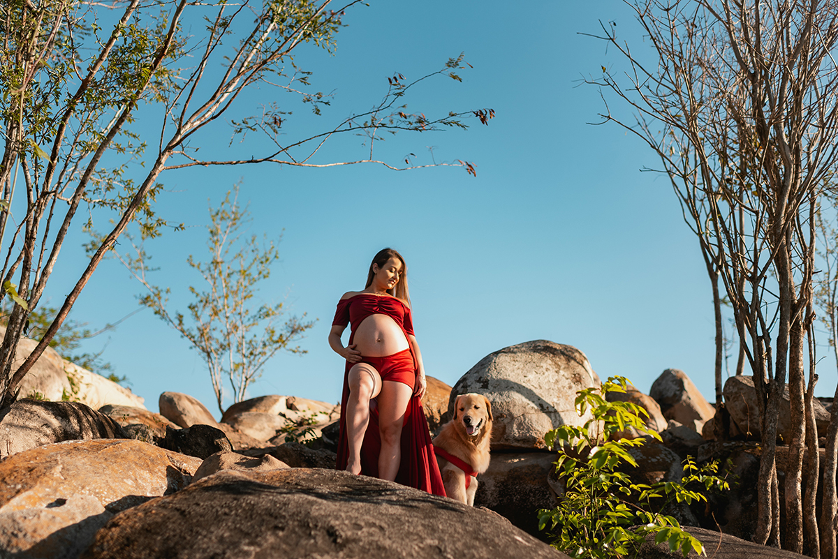 Ensaio gestante na Pousada da Pedra Grande em Monte das Gameleiras RN