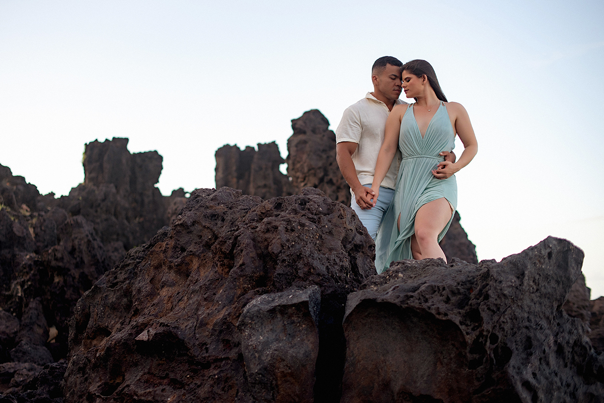 Ensaio de casal nas falésias de Pipa Rn