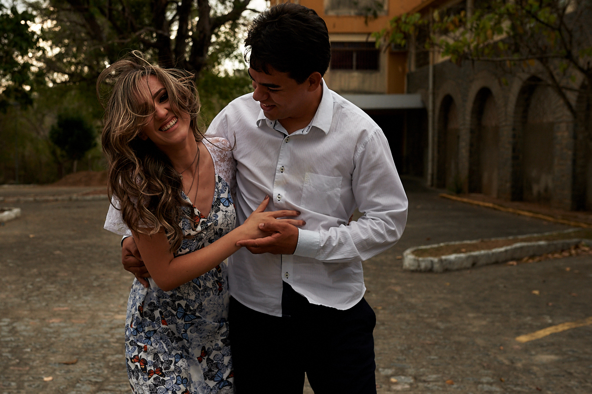 Ensaio Marília e Alisson na Escola Técnica Redentorista em Campina Grande Paraíba