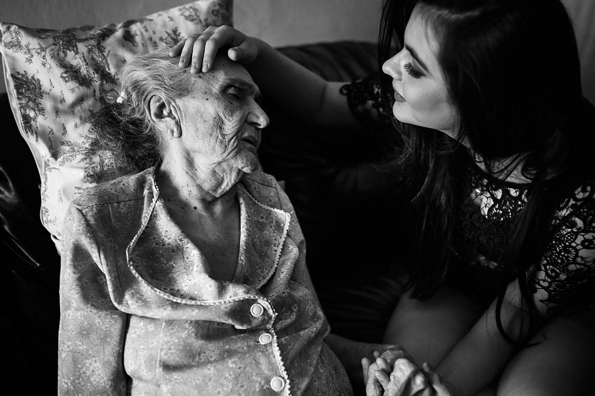 ensaio bianca, 4Mãos fotografias, foto em preto e branco, foto com a avó