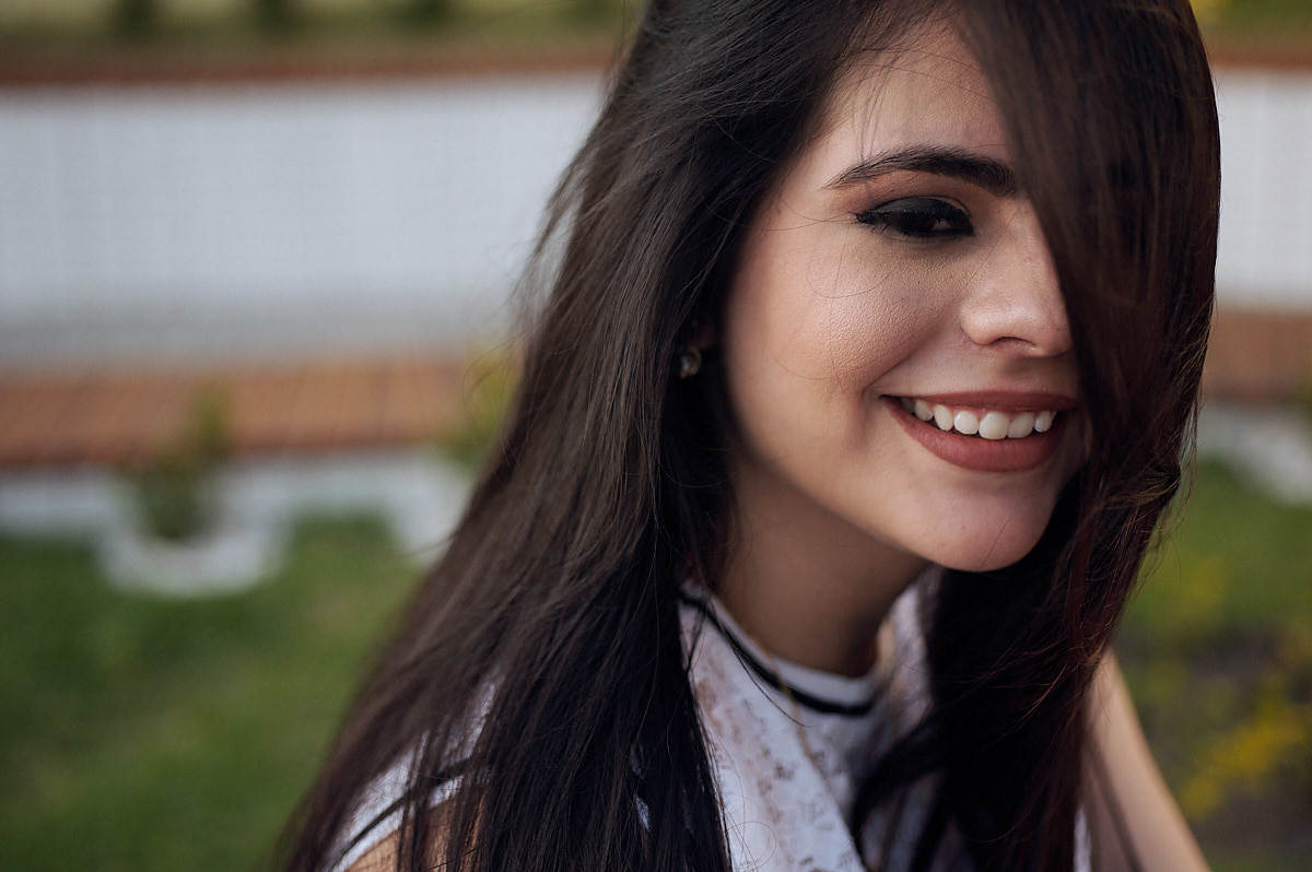ensaio bianca, 4Mãos Fotografias, debutante sorrindo
