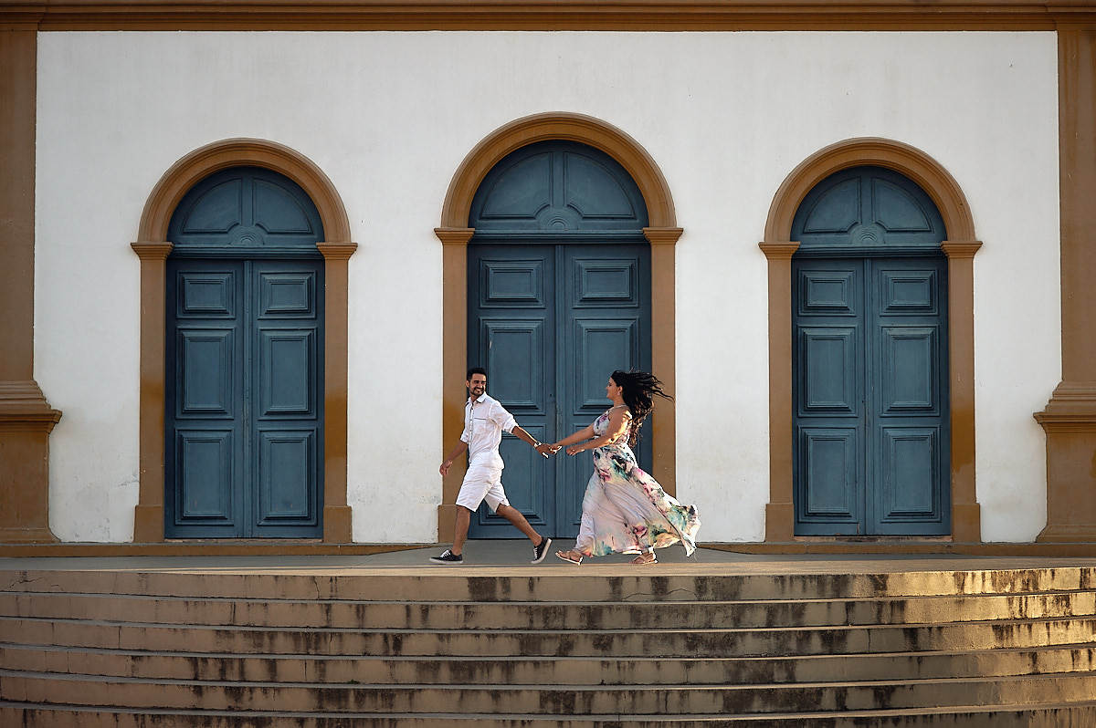 ensaio de Mayara e Cássio em Bananeiras, bica dos cocos, em frente a igreja
