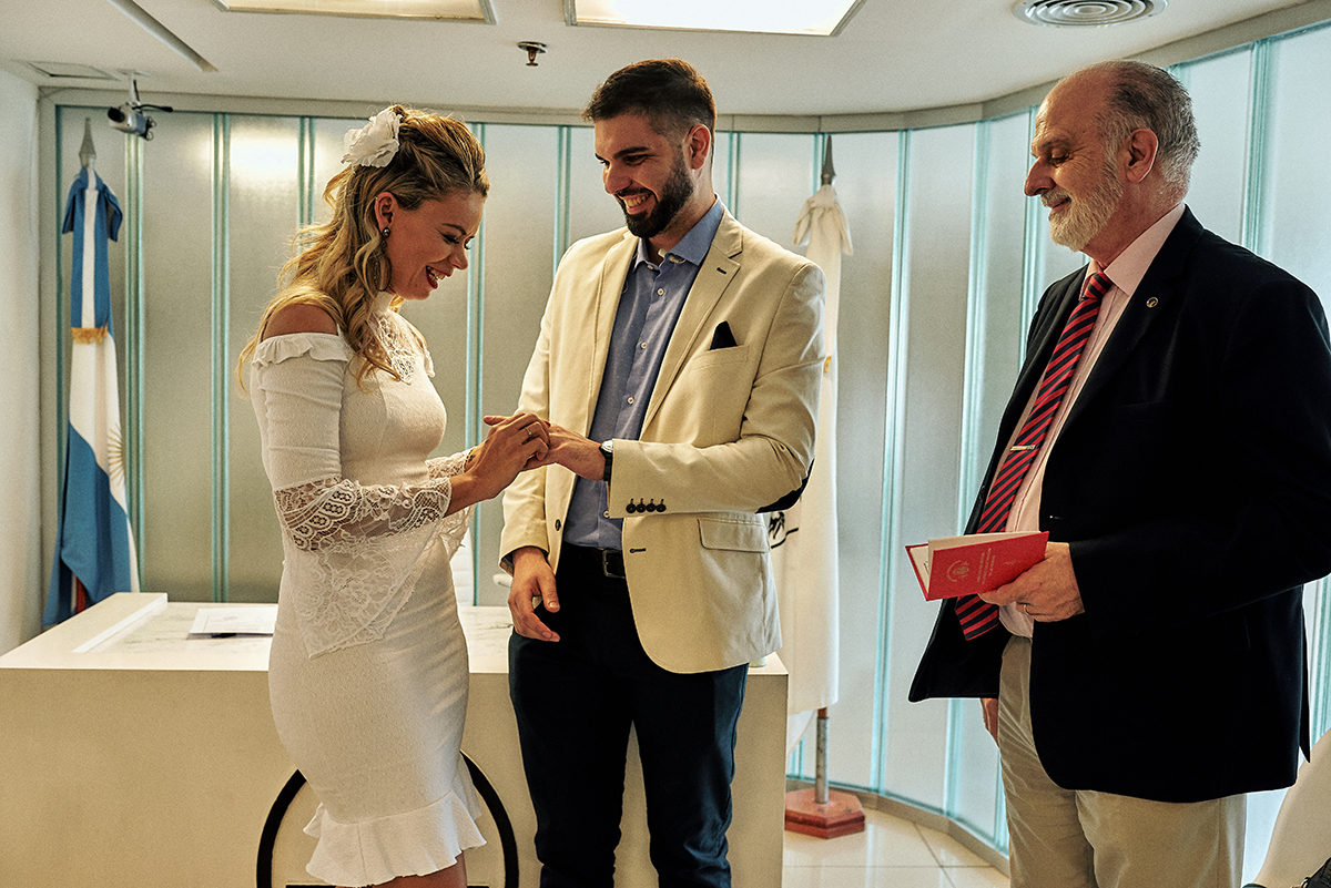casamento na argentina por 4Mãos Fotografias, casamento civil troca de alianças