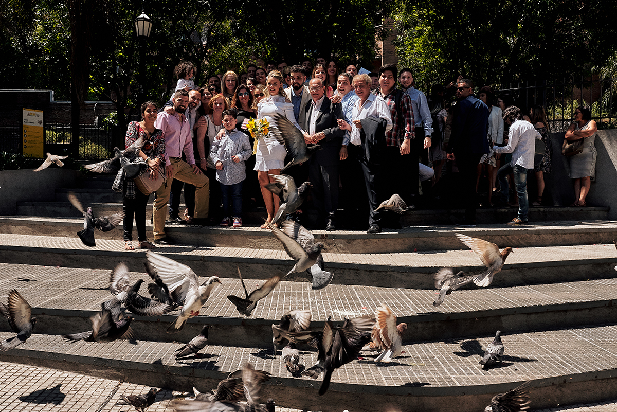 casamento na argentina por 4Mãos Fotografias, foto com pombos voando