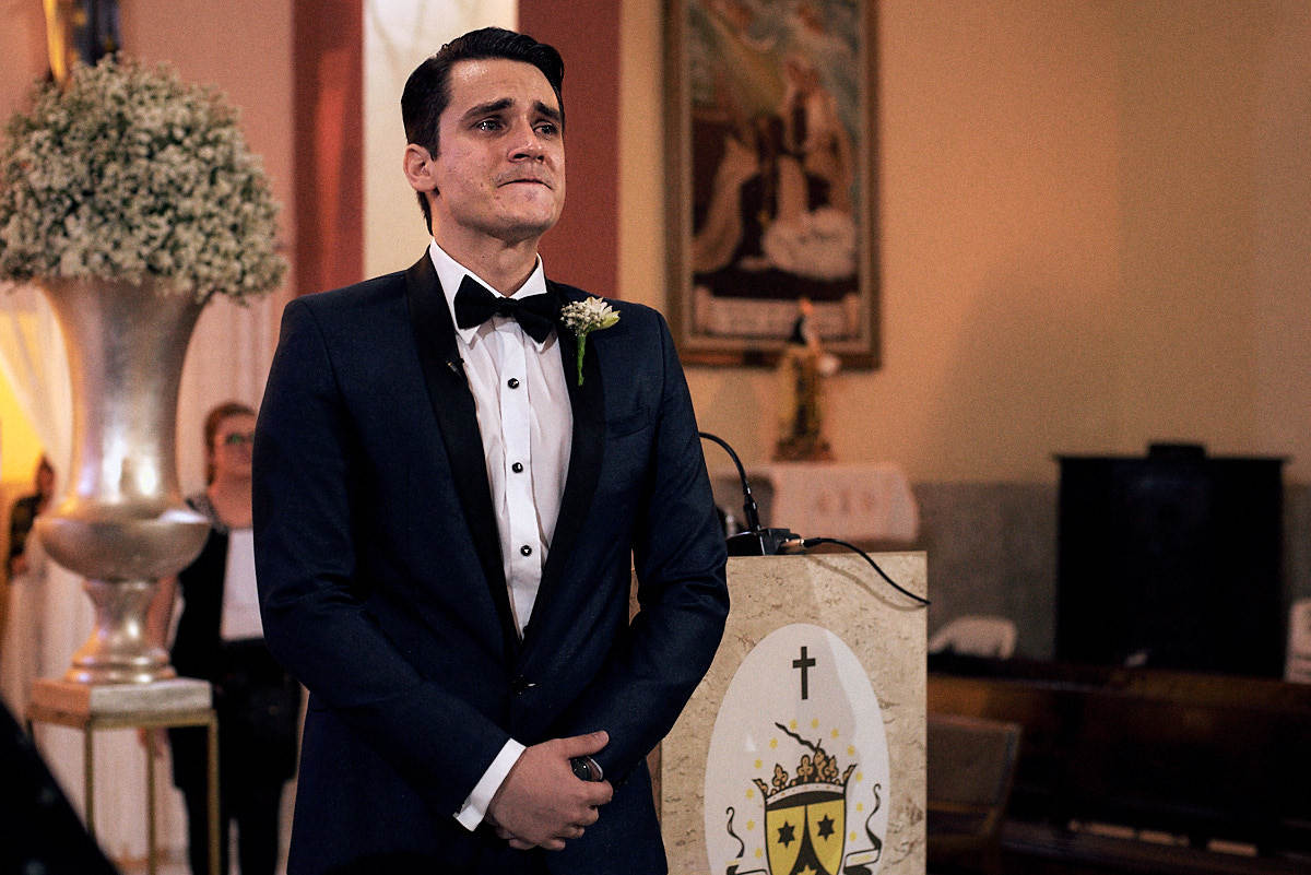 casamento Ohana e Igor por 4Mãos Fotografias, cerimonia, noivo chorando