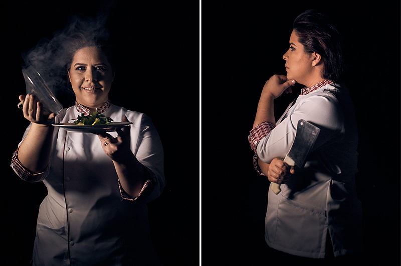 formatura de gastronomia por 4Mãos fotografias, formanda Andreza Albuquerque, fotos em studio