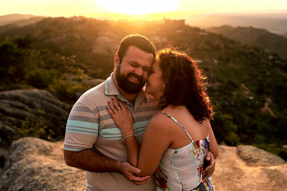 ensaio de ana cecilia e paulo na pedra de Santo Antônio em Fagundes Paraíba