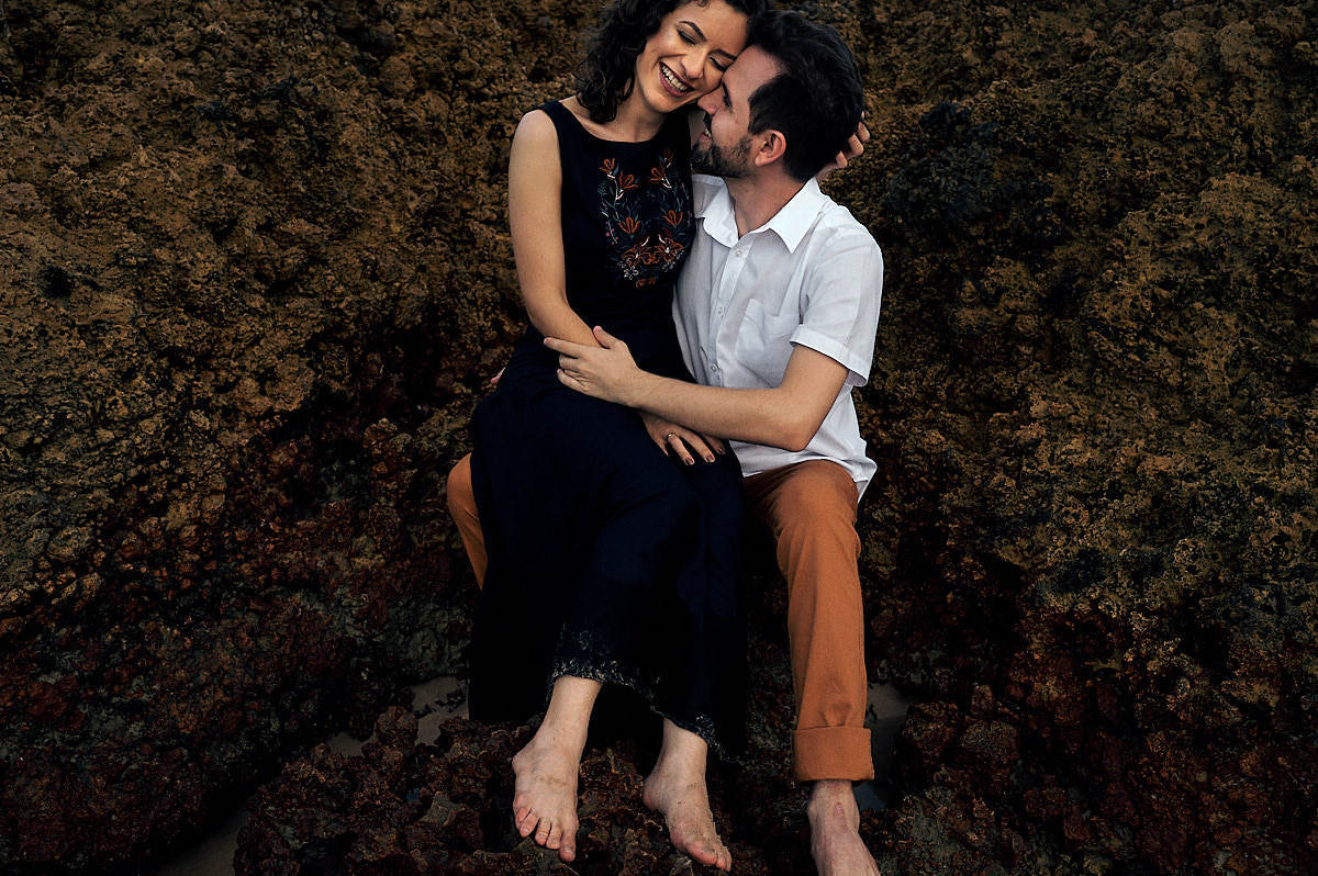 ensaio de prewedding de Katiana e tulio na praia de tambaba por 4Mãos Fotografias 