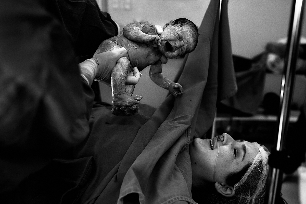 registro do parto de Mariana, filha de Larissa e Juninho