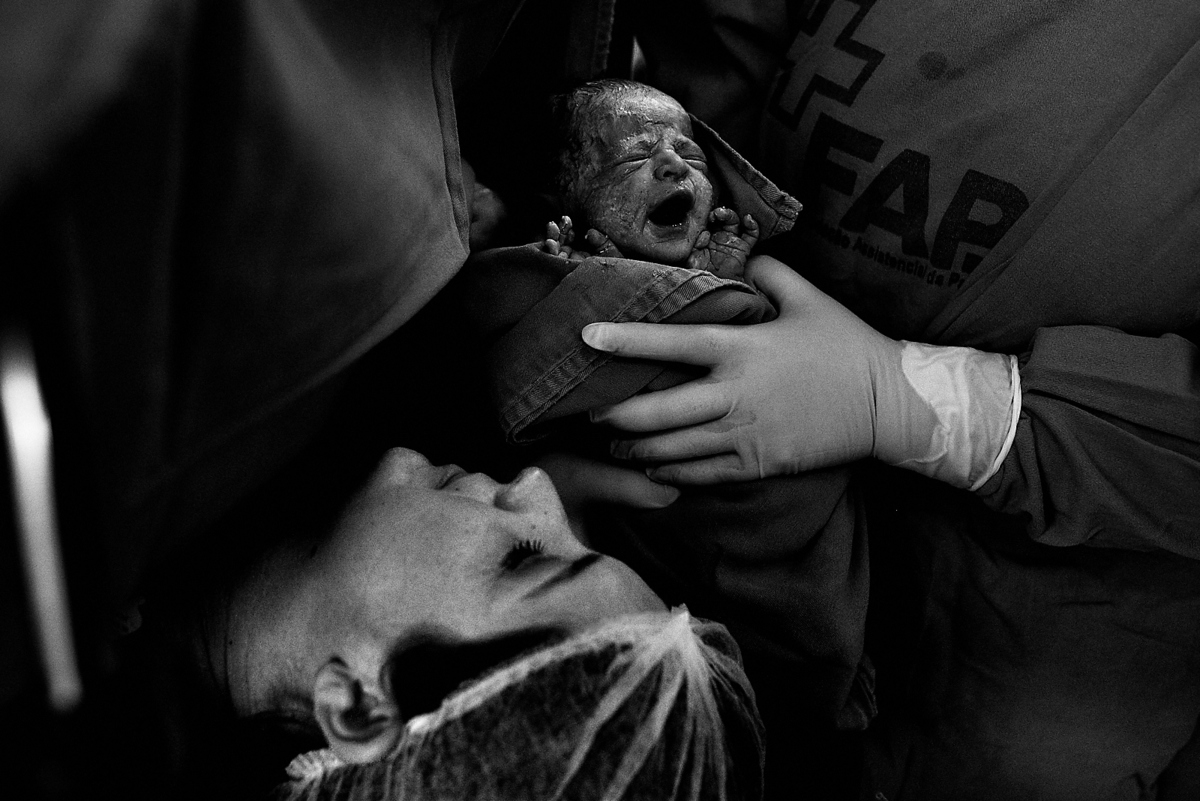 registro do parto de Mariana, filha de Larissa e Juninho