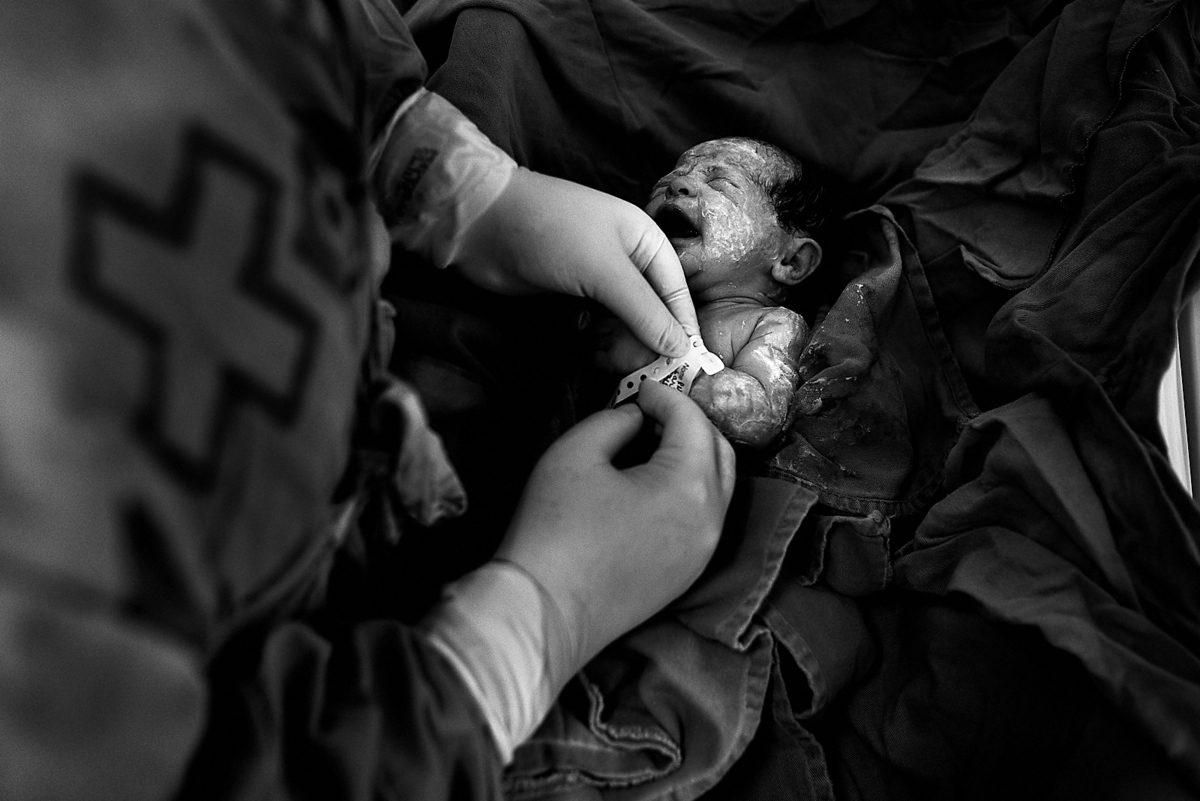 registro do parto de Mariana, filha de Larissa e Juninho