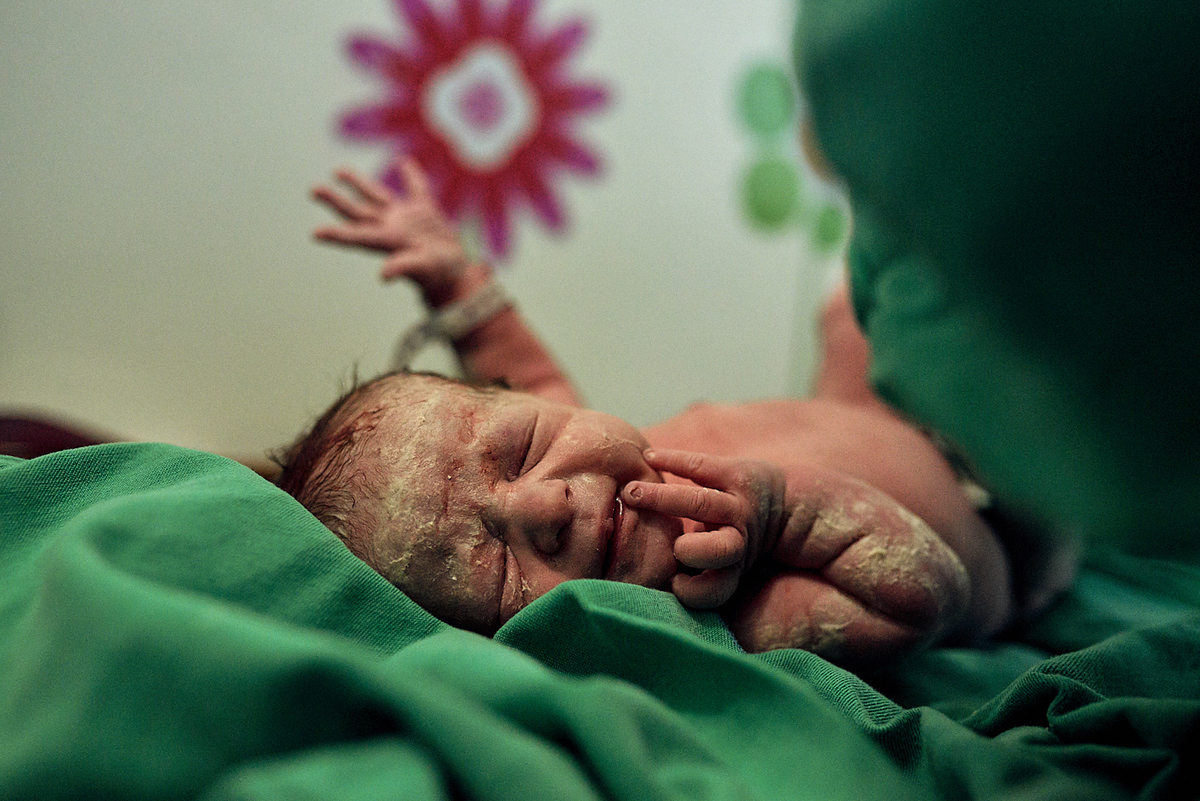 registro do parto de Mariana, filha de Larissa e Juninho