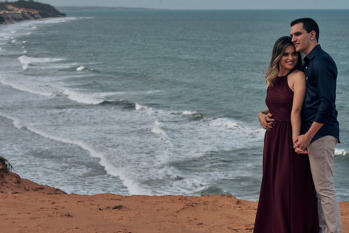 ensaio de prewedding, precasamento, pre-casamento de Erika e Denis na Praia de Pipa - RN