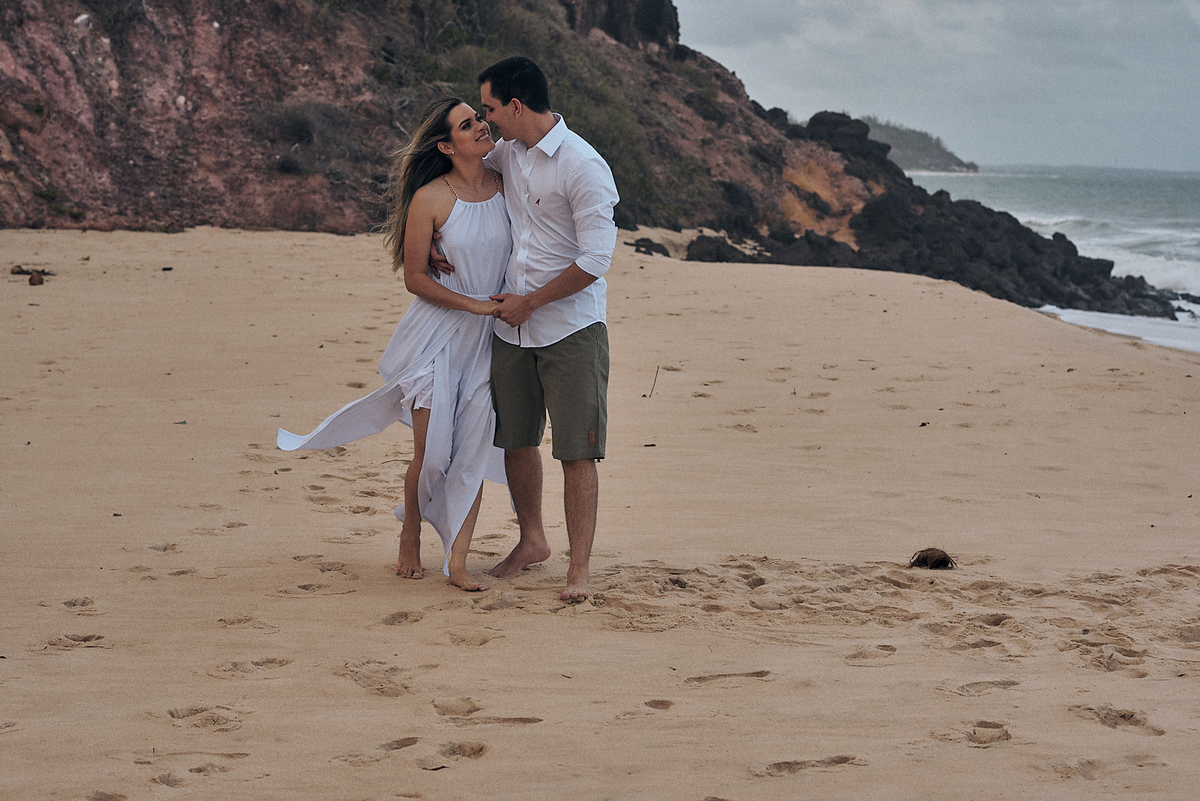 ensaio de prewedding, precasamento, pre-casamento de Erika e Denis na Praia de Pipa - RN