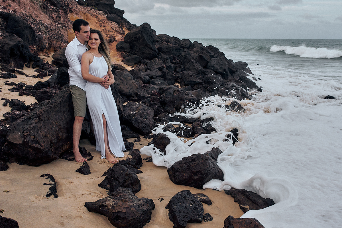 ensaio de prewedding, precasamento, pre-casamento de Erika e Denis na Praia de Pipa - RN