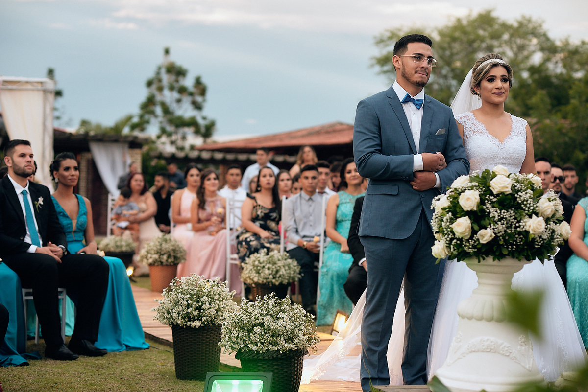 casamento de Iara e Gabriel no Bamboo Recepções em Campina Grande por 4Mãos Fotografias, cerimonia ao ar livre