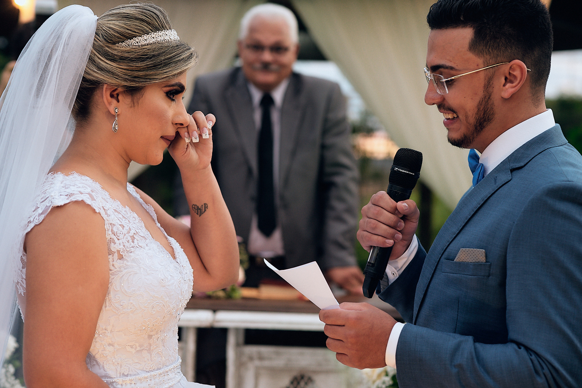 casamento de Iara e Gabriel no Bamboo Recepções em Campina Grande por 4Mãos Fotografias, cerimonia ao ar livre