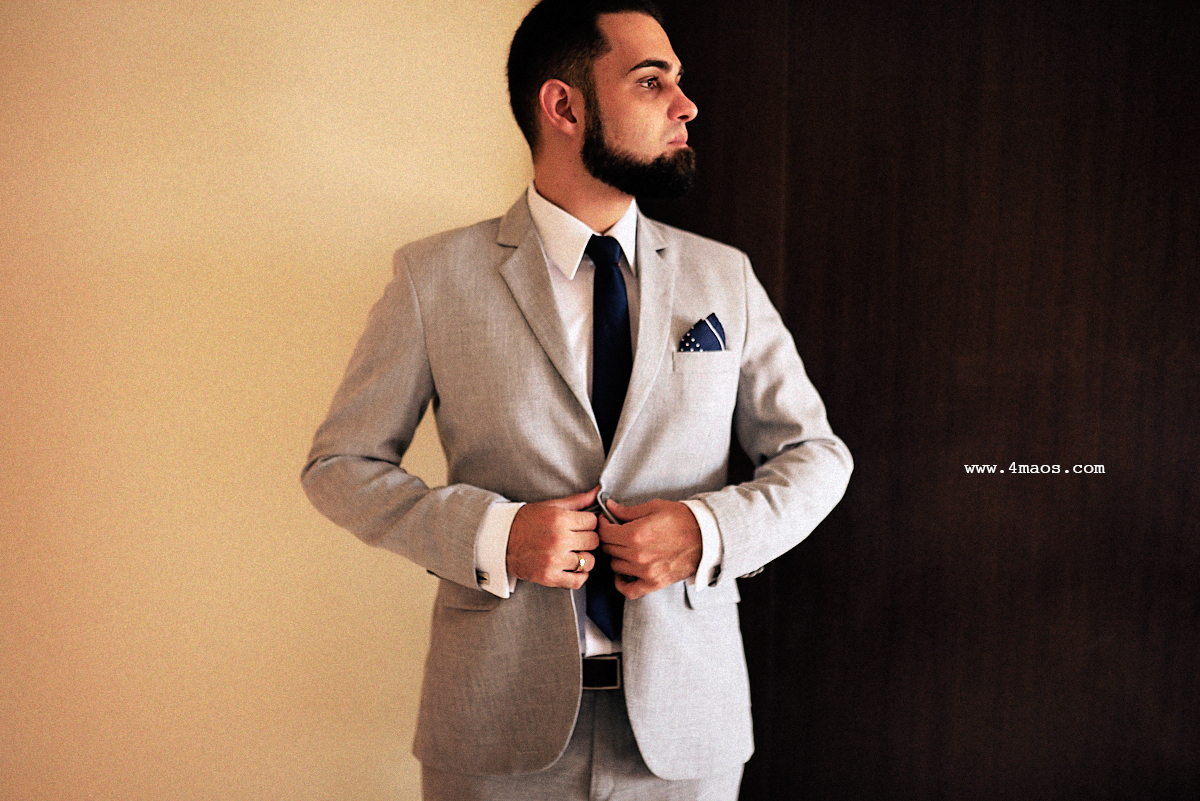 casamento Gabi e Jardel por 4Mãos Fotografias, making of do noivo