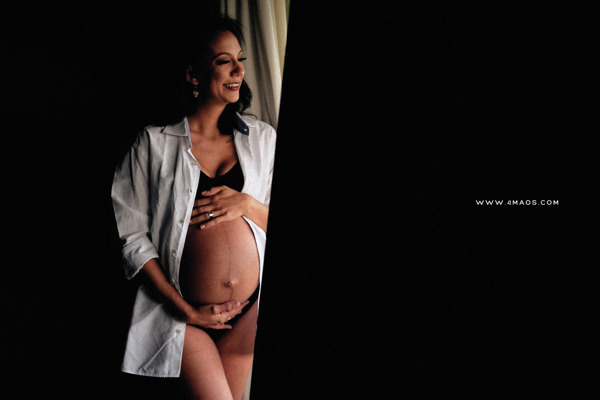 ensaio de gestante de Gabi e João na pousada Villas da Serra por 4Mãos Fotografias - 