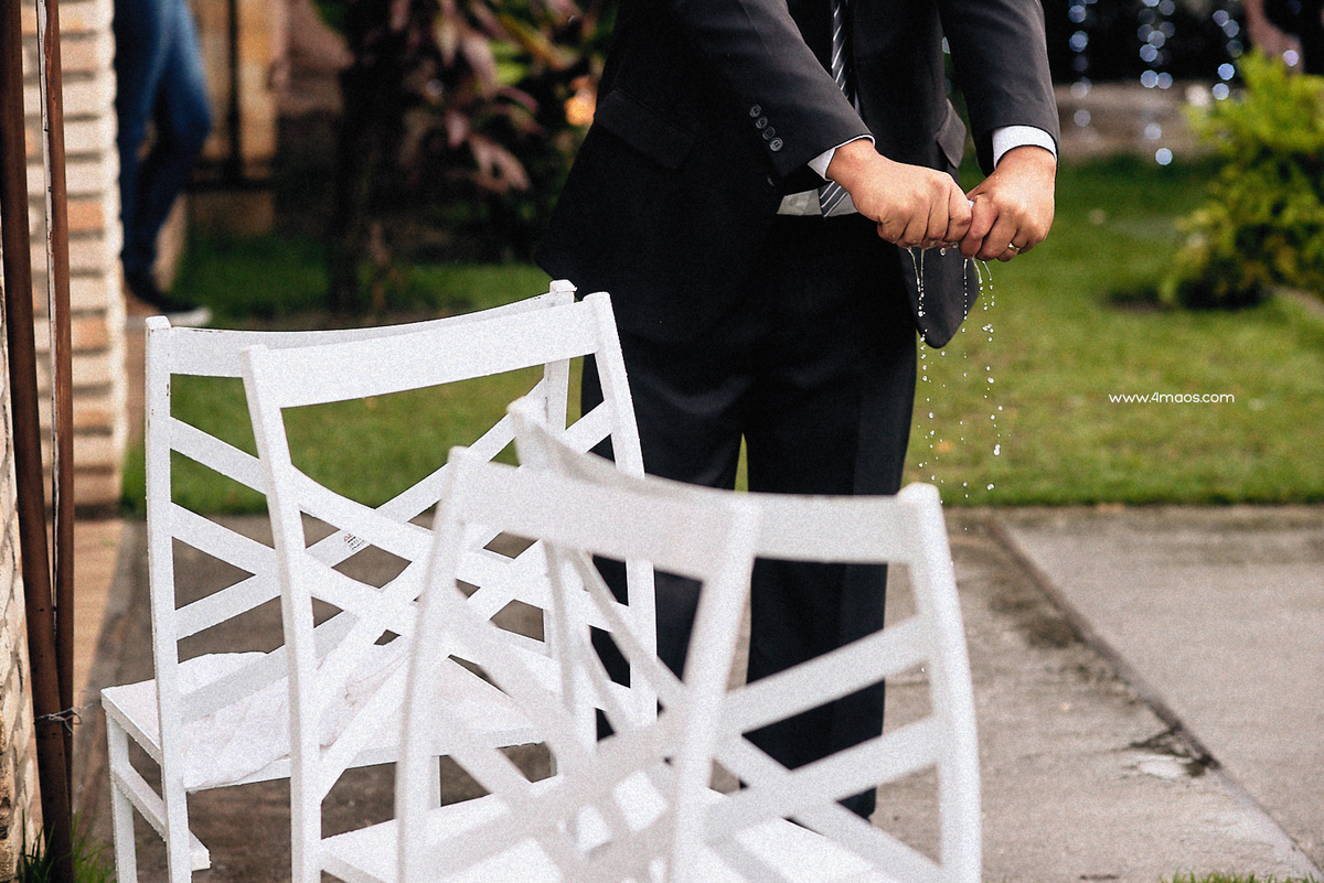casamento de Erika e Denis em Campina Grande - Bamboo Recepções por 4Mãos Fotografias. Casamento com chuva