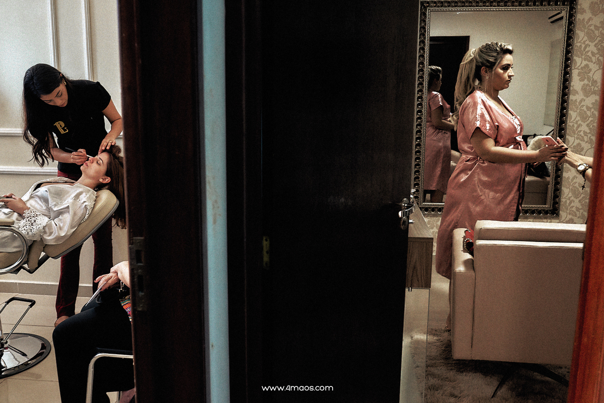 casamento de Keoma e Laffayete por 4Mãos fotografias, making of da noiva