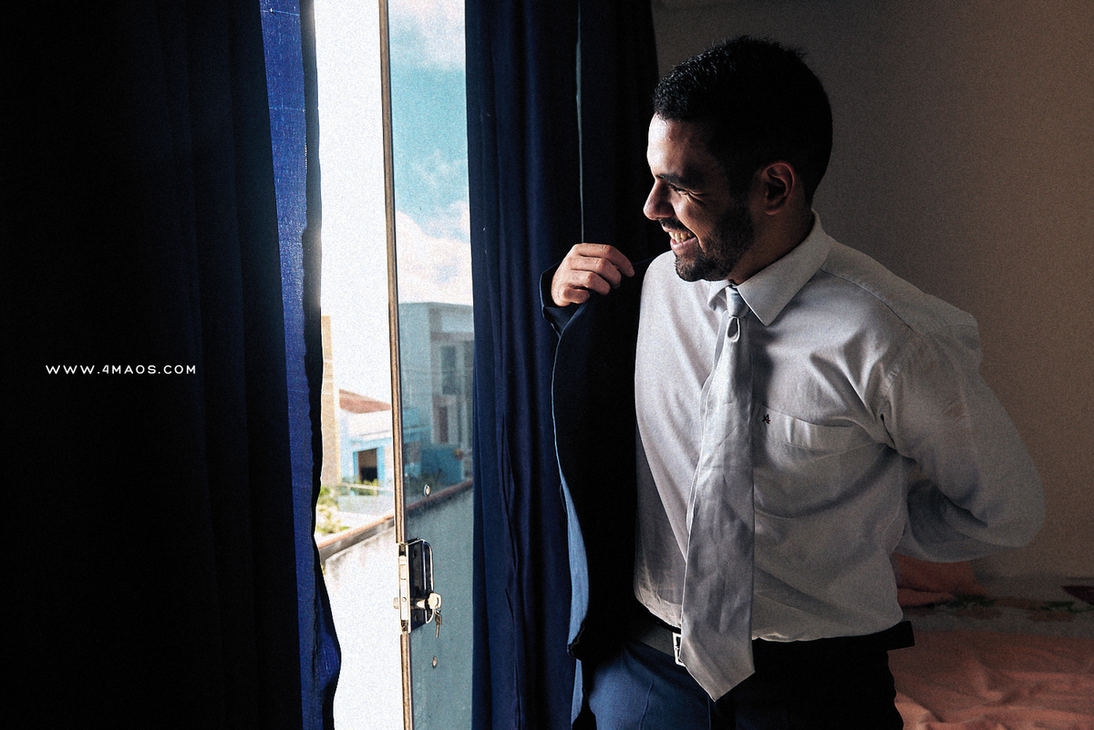 casamento de Suzane e Gustavo por 4Mãos Fotografias, making of do noivo