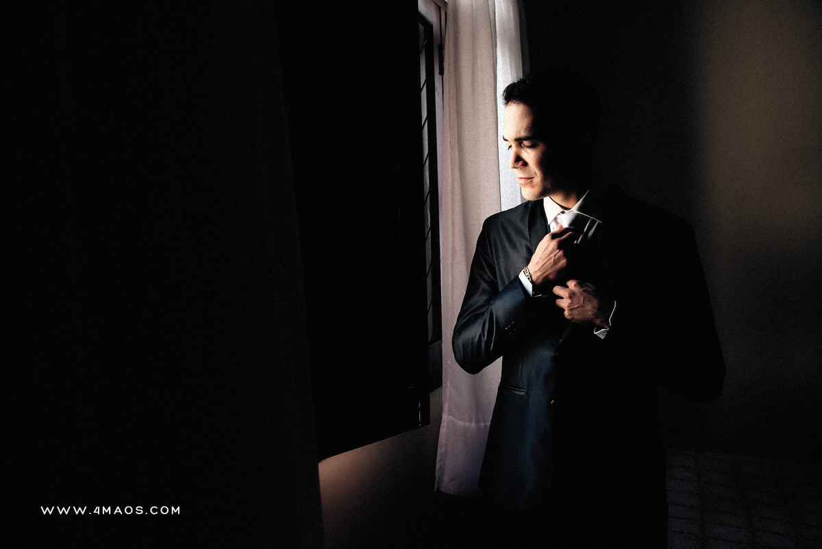 casamento de Karol e Daniel por 4Mãos Fotografias, making of do noivo