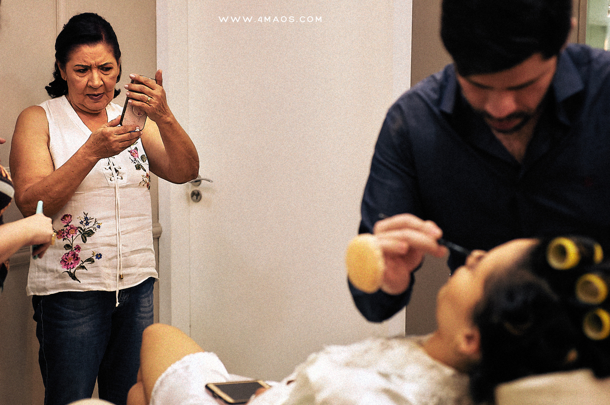 casamento de Karol e Daniel por 4Mãos Fotografias, making of da noiva