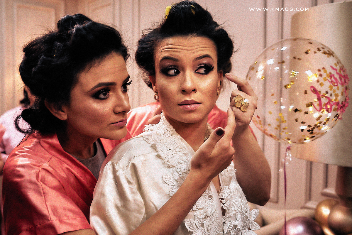 casamento de Karol e Daniel por 4Mãos Fotografias, making of da noiva