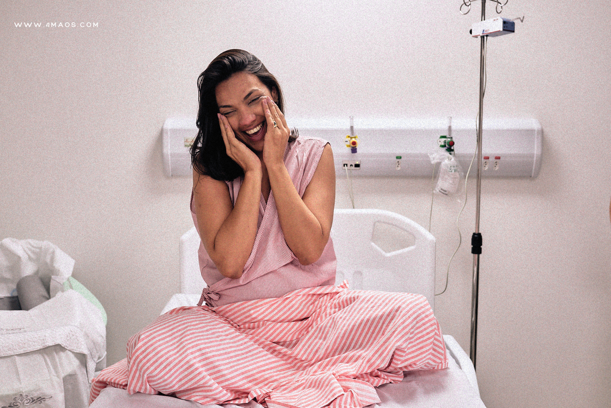 parto de Kamila a espera de Matheus no Hopital Santa Clara, parto cesária, fotografia documental por 4Mãos Fotografias