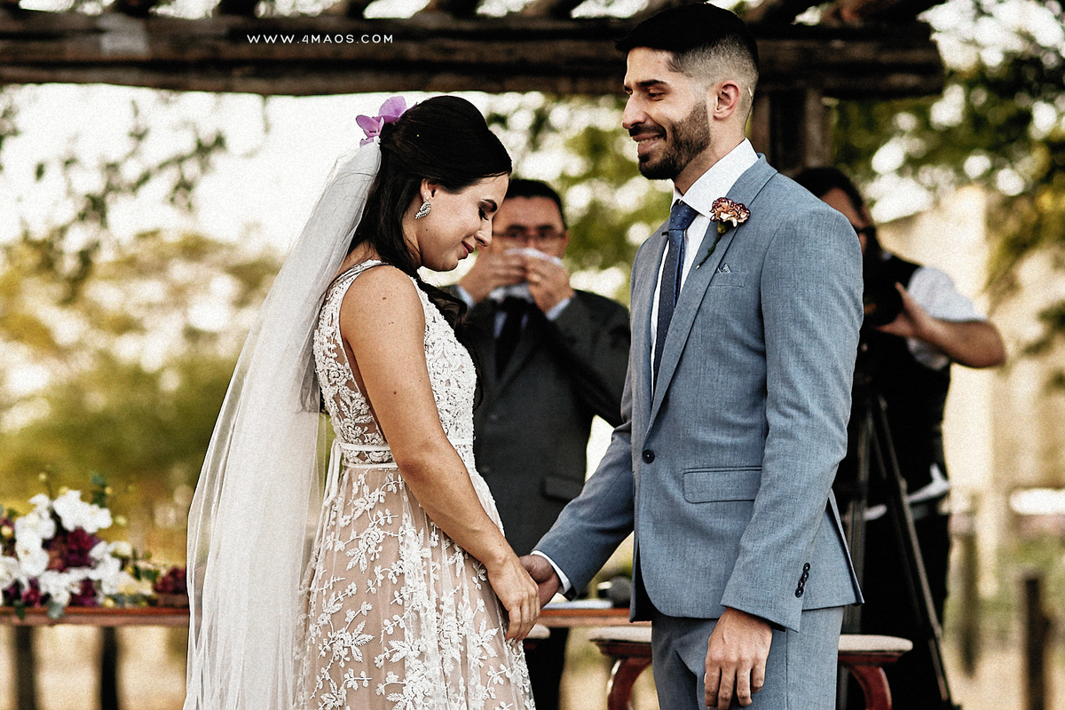 casamento de Mayara e Yámande por 4Mãos Fotografias na Fazenda Campo de Boi, cerimonia