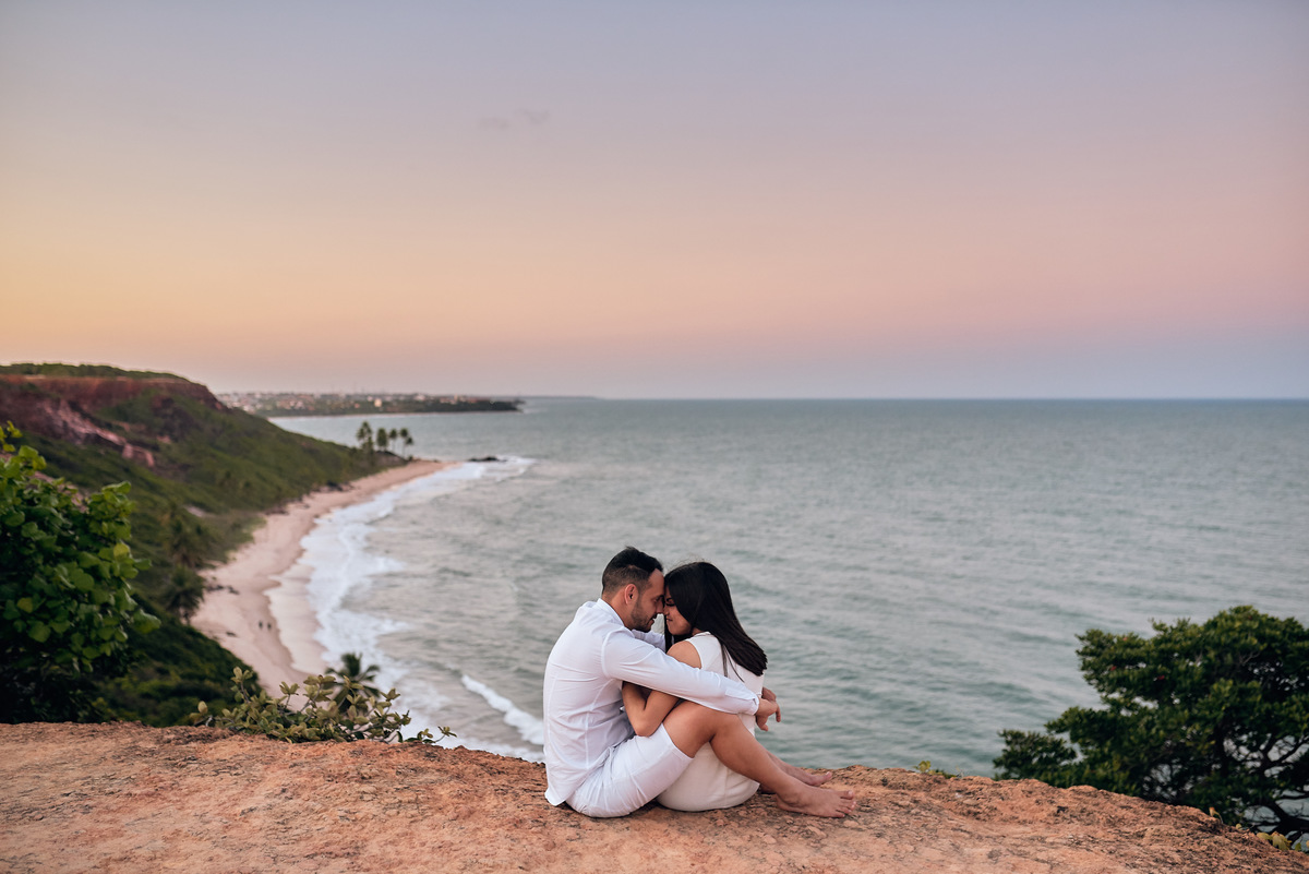 ensaio na praia de Amanda e Rafal no Litoral Sul da Paraíba por 4Mãos Fotografias