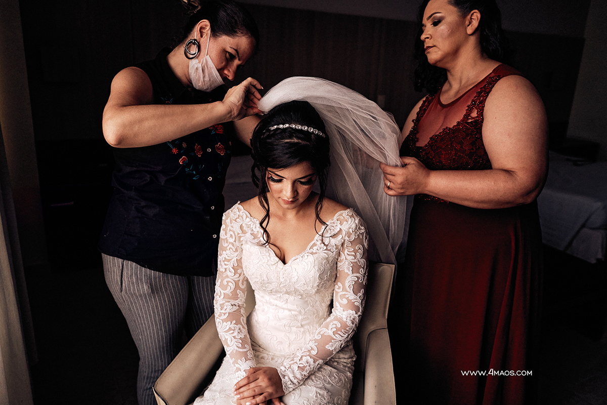 casamento de dani e victor por 4Mãos Fotografias, making of da noiva