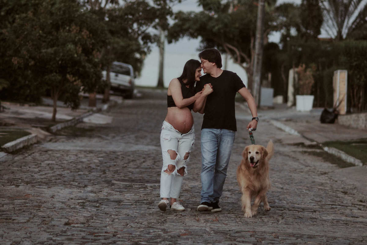 ensaio de gestante em casa