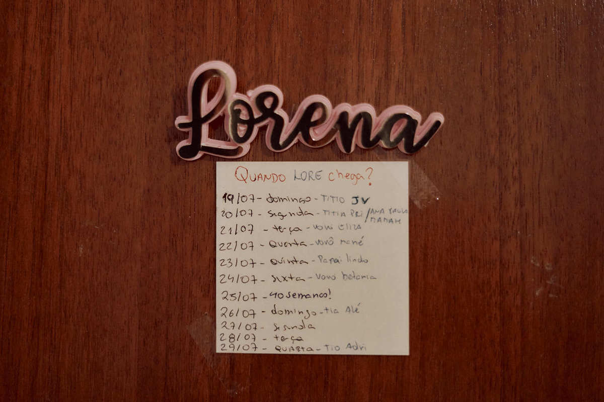 ensaio de gestante em casa