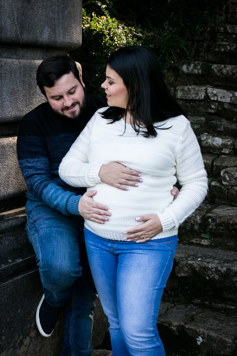 Milene e Diego esperando a Maju – Ensaio de Gestante